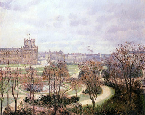  Camille Pissarro View of the Tulleries: Morning - Hand Painted Oil Painting