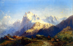  Carlo Bossoli Il Gran Sasso d'Italia - Hand Painted Oil Painting