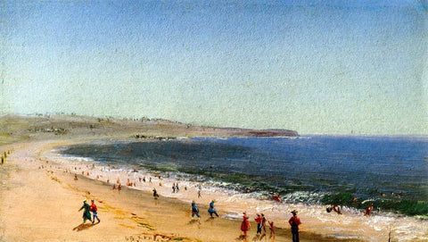  Charles De Wolf Brownell Easton's Beach, Newport, Rhode Island - Hand Painted Oil Painting