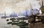  Claude Oscar Monet Boats in the Port of London - Hand Painted Oil Painting