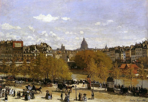  Claude Oscar Monet Quai du Louvre - Hand Painted Oil Painting