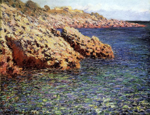  Claude Oscar Monet Rocks on the Mediterranean Coast (also known as Cam d'Antibes) - Hand Painted Oil Painting
