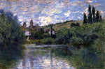  Claude Oscar Monet View of Vetheuil - Hand Painted Oil Painting