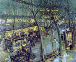  Constantin Alexeevich Korovin Paris, Cafe de la Paix - Hand Painted Oil Painting