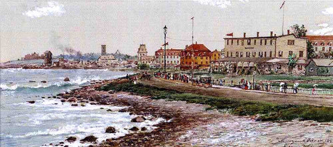  Edmund Darch Lewis Narragansett Pier in 1888 - Hand Painted Oil Painting