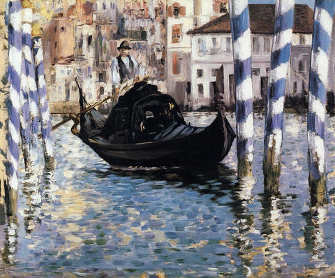  Edouard Manet The Grand Canal, Venice (also known as Blue Venice) - Hand Painted Oil Painting
