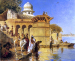  Edwin Lord Weeks Along the Ghats, Mathura - Hand Painted Oil Painting