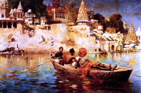  Edwin Lord Weeks The Last Voyage: A Souvenir of the Ganges - Hand Painted Oil Painting