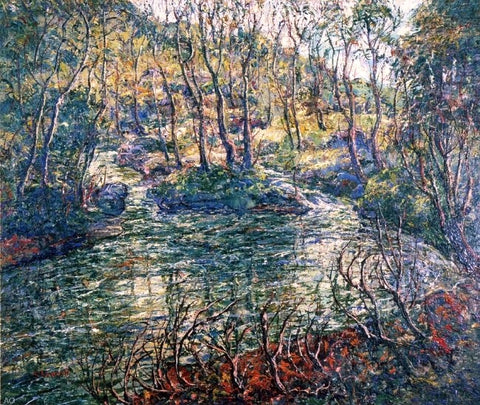  Ernest Lawson Connecticut Trout Stream - Hand Painted Oil Painting