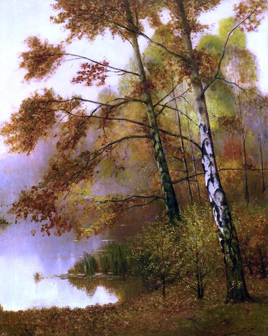  Ernest Parton Autumn in Connecticut - Hand Painted Oil Painting