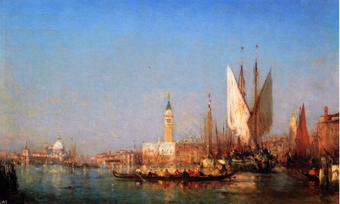 Felix Ziem The Grand Canal, Venice - Hand Painted Oil Painting