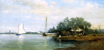  Francis A Silva Lakeside, Branchport, New York - Hand Painted Oil Painting