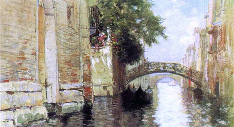 Francis Hopkinson Smith Canal in Venice - Hand Painted Oil Painting