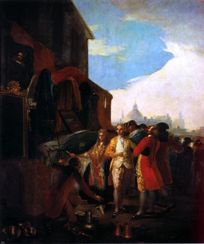  Francisco Jose de Goya Y Lucientes The Fair at Madrid - Hand Painted Oil Painting