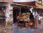  Frank Duveneck Venetian Fruit Market - Hand Painted Oil Painting