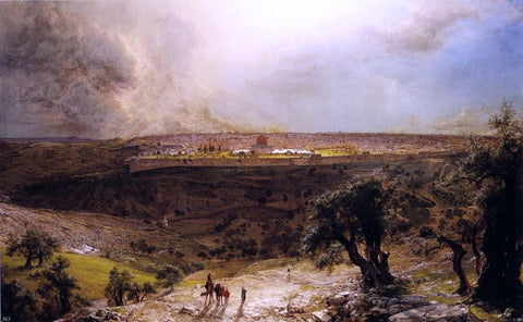  Frederic Edwin Church Jerusalem from the Mount of Olives - Hand Painted Oil Painting