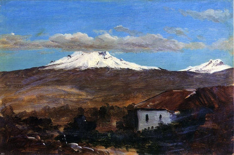  Frederic Edwin Church Mount Chimborazo, Ecuador, Shown from Riiobamba - Hand Painted Oil Painting