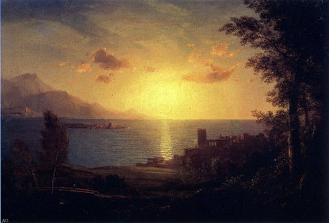  Frederic Edwin Church The Mediterranean Sea - Hand Painted Oil Painting