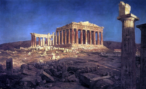  Frederic Edwin Church The Parthenon - Hand Painted Oil Painting