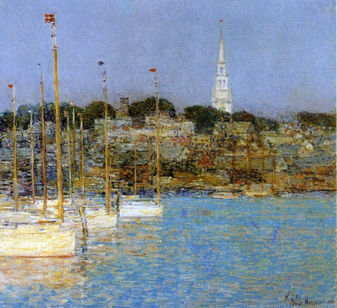  Frederick Childe Hassam Cat Boats, Newport - Hand Painted Oil Painting