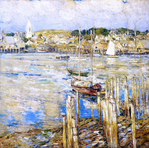  Frederick Childe Hassam Gloucester - Hand Painted Oil Painting