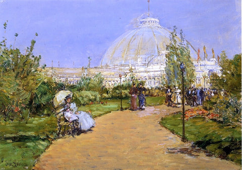  Frederick Childe Hassam Horticultural Building, World's Columbian Exposition, Chicago - Hand Painted Oil Painting