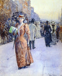  Frederick Childe Hassam New York Street Scene - Hand Painted Oil Painting