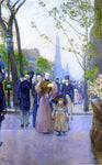  Frederick Childe Hassam Sunday on Fifth Avenue (also known as Fifth Avenue, Church Parade) - Hand Painted Oil Painting