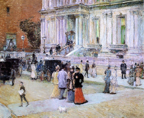  Frederick Childe Hassam The Manhattan Club - Hand Painted Oil Painting