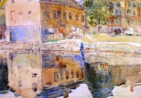  Frederick Childe Hassam The Mirror, Cos Cob, Connecticut - Hand Painted Oil Painting