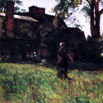  Frederick Childe Hassam The Old Fairbanks House, Dedham, Massachusetts - Hand Painted Oil Painting