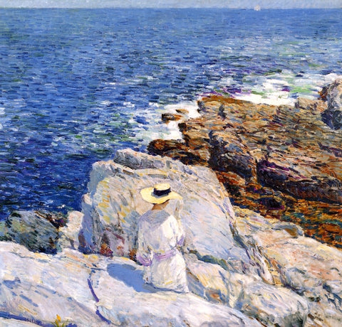  Frederick Childe Hassam The South Ledges, Appledore - Hand Painted Oil Painting