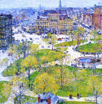  Frederick Childe Hassam Union Square in Spring - Hand Painted Oil Painting