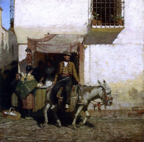  Frederick John Mulhaupt Spain - Hand Painted Oil Painting