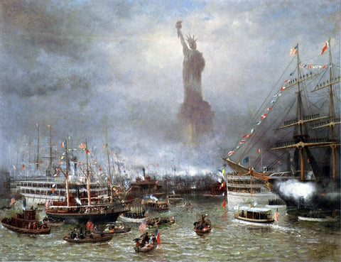  Frederick Rondel Statue of Liberty Celebration - Hand Painted Oil Painting