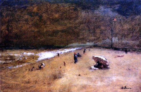  George Inness Along the Jersey Shore - Hand Painted Oil Painting