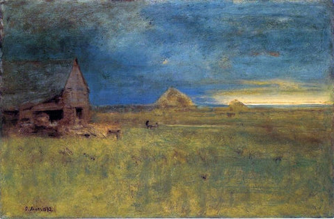  George Inness The Lone Farm, Nantucket - Hand Painted Oil Painting