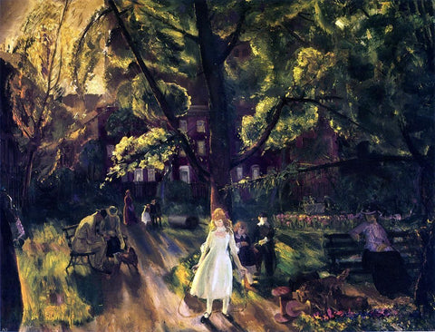  George Wesley Bellows Gramercy Park - Hand Painted Oil Painting