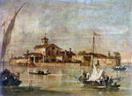  Giacomo Guardi Landscape in the Environs of Venice - Hand Painted Oil Painting