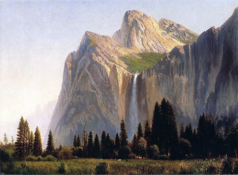  Gilbert Munger Bridal Veil Falls, Yosemite - Hand Painted Oil Painting