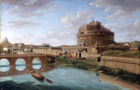  Hendrik Frans Van Lint Rome: A View of the Tiber - Hand Painted Oil Painting