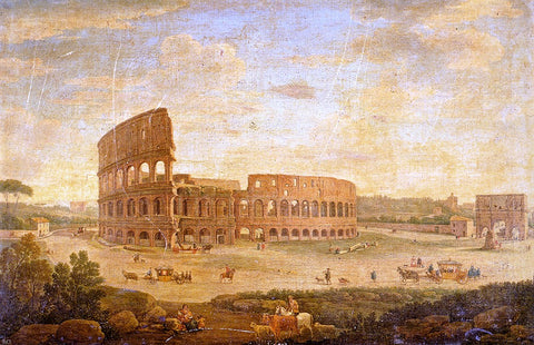  Hendrik Frans Van Lint View Of The Colosseum And The Arch Of Constantine, Rome - Hand Painted Oil Painting