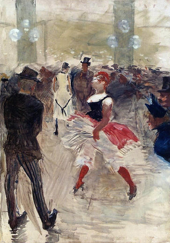  Henri De Toulouse-Lautrec A l'Elysee-Montmartre - Hand Painted Oil Painting