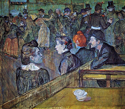  Henri De Toulouse-Lautrec At the Moulin de la Galette Dance Hall - Hand Painted Oil Painting