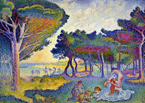  Henri Edmond Cross By the Mediterranean - Hand Painted Oil Painting