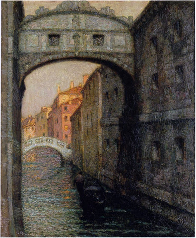  Henri Le Sidaner Venice - the Canal of Sighs - Hand Painted Oil Painting
