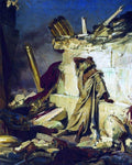  Ilia Efimovich Repin Cry of prophet Jeremiah on the Ruins of Jerusalem (on a Bible subject) - Hand Painted Oil Painting