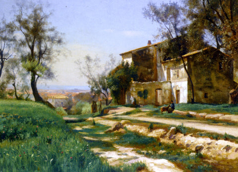  Iosif Evstafevich Krachkovsky The Outskirts of Nice - Hand Painted Oil Painting