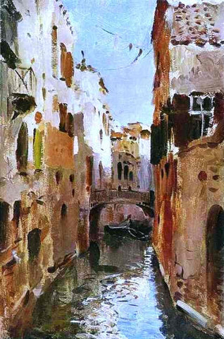  Isaac Ilich Levitan A Canal in Venice, Sketch - Hand Painted Oil Painting