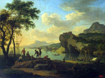  Jacob De Heusch Italian Harbour - Hand Painted Oil Painting